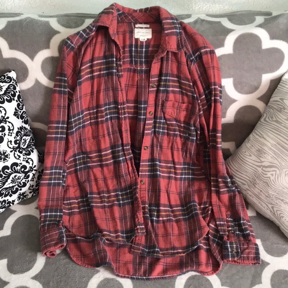 American Eagle Plaid Long Sleeve